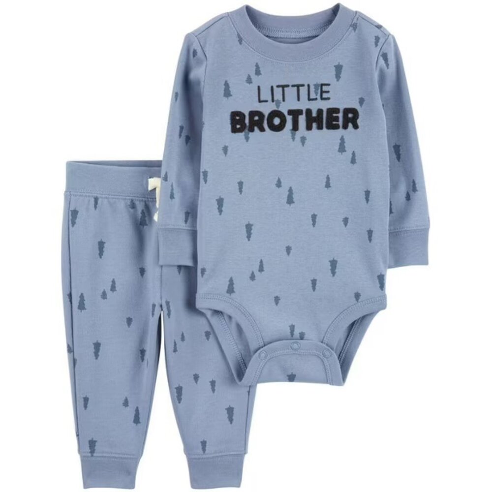 Carter's Baby Boys' Bodysuit Pants Set - Little Brother Size 0 - 3 months